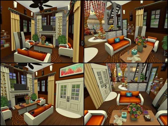 Sims 4 Cozy House for Two Sims by Tontin2018 at TSR