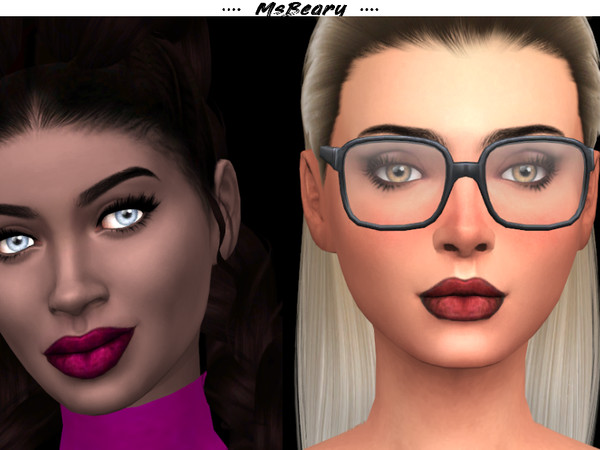 Sims 4 Luscious Lipstick by MsBeary at TSR