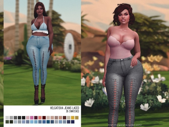 Sims 4 Jeans laced at Helga Tisha