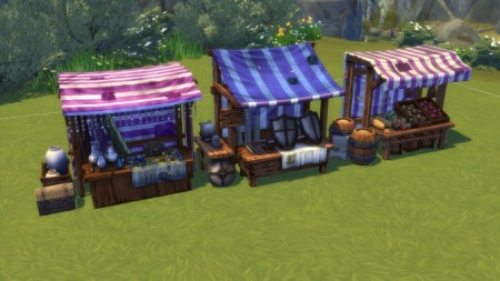 Medieval Market Stuff Pack by SatiSim at Mod The Sims