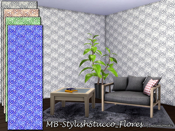 Sims 4 MB Stylish Stucco Flores by matomibotaki at TSR