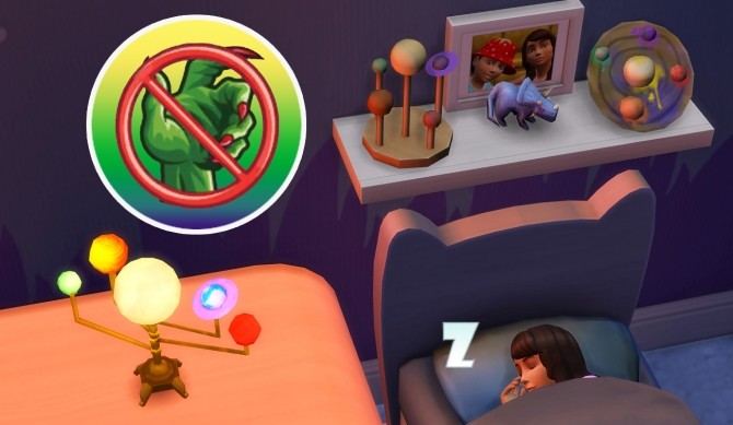 Sims 4 Animated Solar System Night Light and Deco by K9DB at Mod The Sims