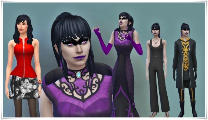 Sims 4 Famke Janssen as Vampire at Birksche’s SimModels