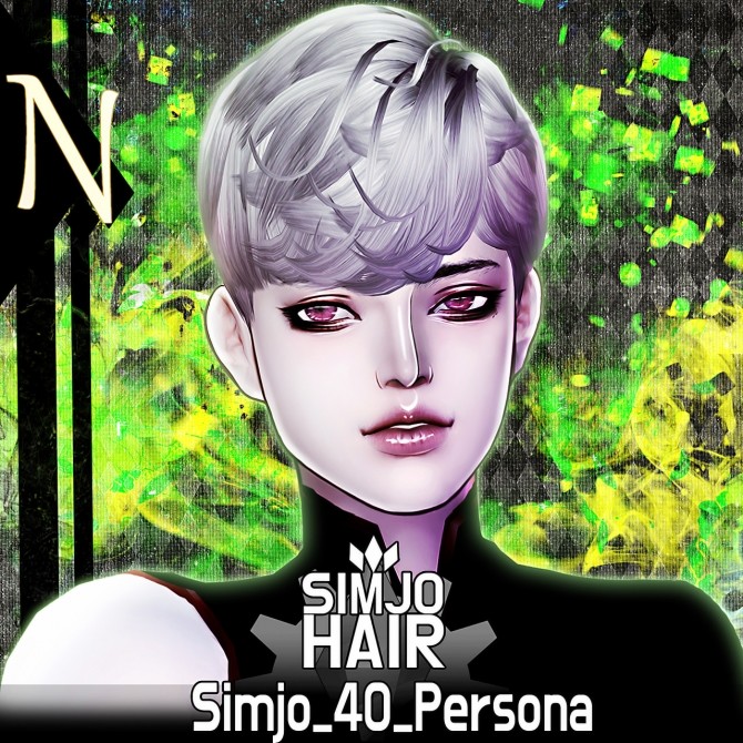 Sims 4 Simjo 40 Persona hair at Kim Simjo
