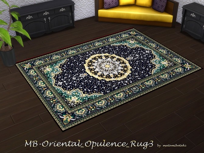 Sims 4 Oriental Opulence Rug 3 by matomibotaki at TSR