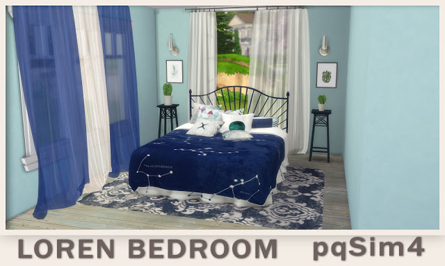Sims 4 Loren Bedroom at pqSims4