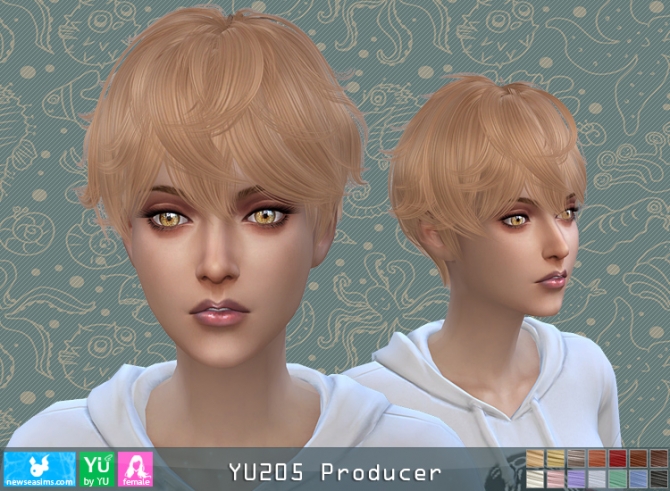 Yu205 Producer Hair F P At Newsea Sims 4 Sims 4 Updates