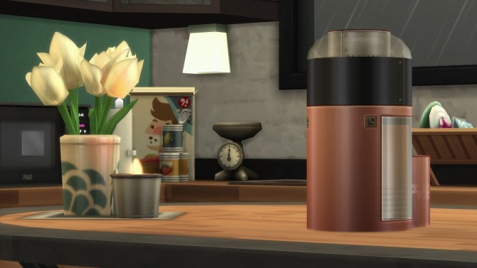 Sims 4 H&B PROBrew Tea Brewer by littledica at Mod The Sims