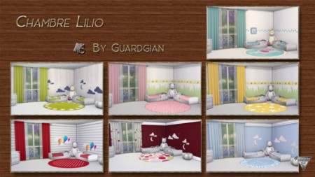 LILIO bedroom for toddlers by Guardgian at Khany Sims