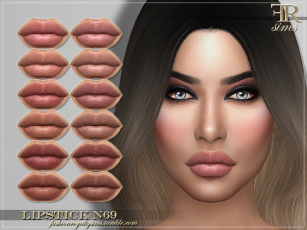 Sims 4 FRS Lipstick N69 by FashionRoyaltySims at TSR