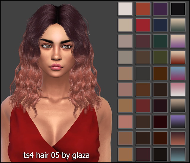 Sims 4 Hair 05 (P) at All by Glaza