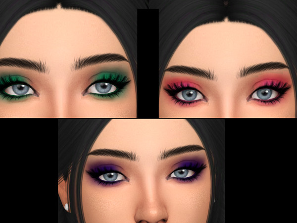 Sims 4 Colorful Eyeshadow Shades by MsBeary at TSR
