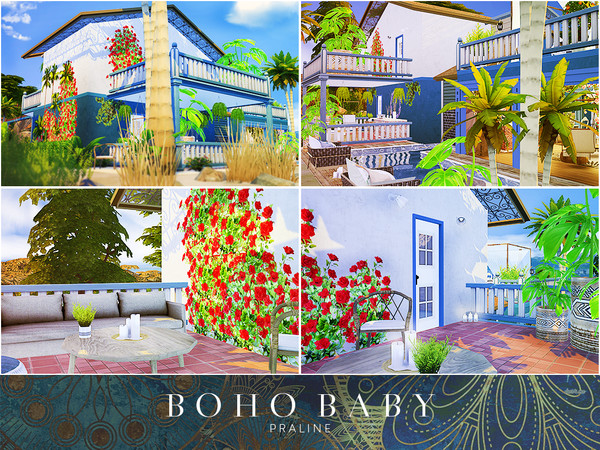 Sims 4 Boho Baby house by Pralinesims at TSR