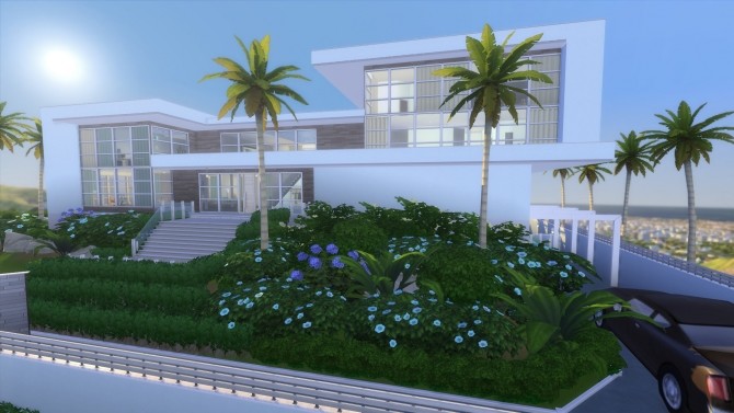 Sims 4 Modern Celebrity Mansion by RayanStar at Mod The Sims