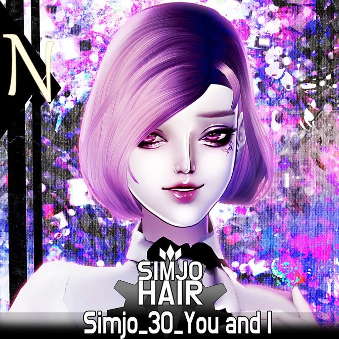 Sims 4 Simjo 30 You and I hair at Kim Simjo