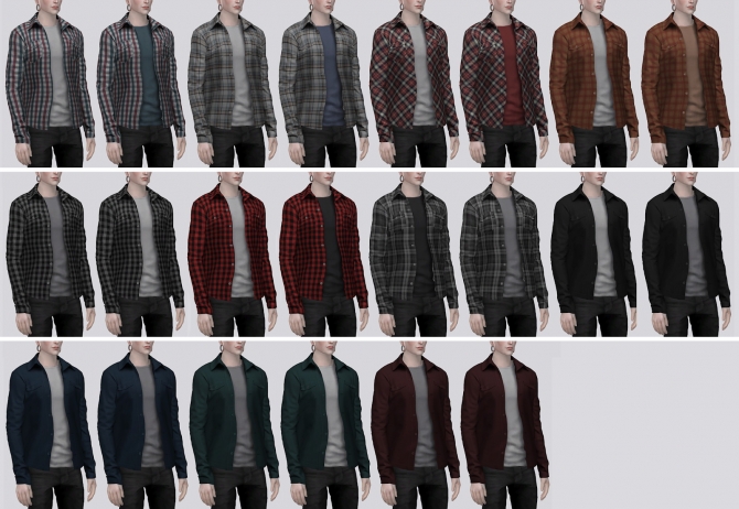 Unbuttoned Shirt (P) at Darte77 » Sims 4 Updates