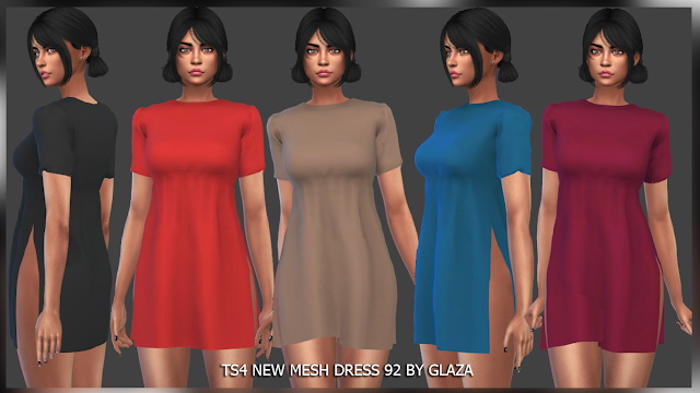 Sims 4 Dress 92 at All by Glaza