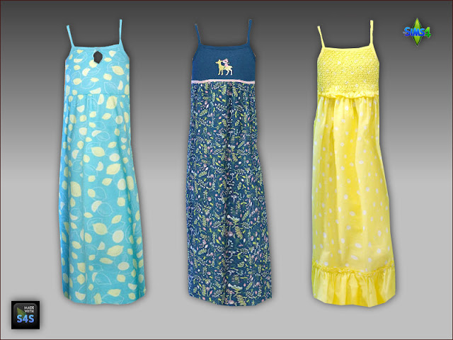 Sims 4 Night gowns for girls by Mabra at Arte Della Vita