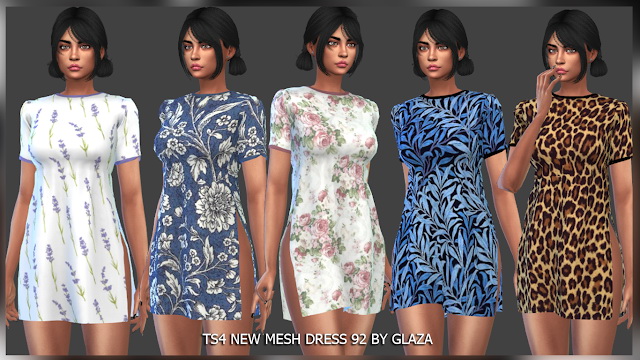 Sims 4 Dress 92 at All by Glaza
