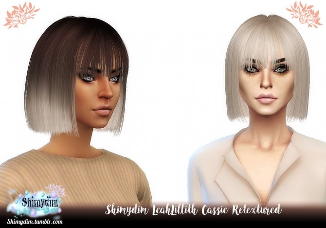 Sims 4 LeahLillith Cassie Hair Retexture + Ombre + Child & Toddler Naturals + Unnaturals at Shimydim Sims