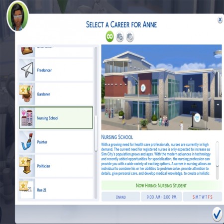 Nurse Career by MesmericSimmer at Mod The Sims