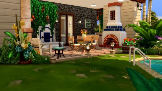 Sims 4 1 rue de lOasis house by chipie cyrano at L’UniverSims