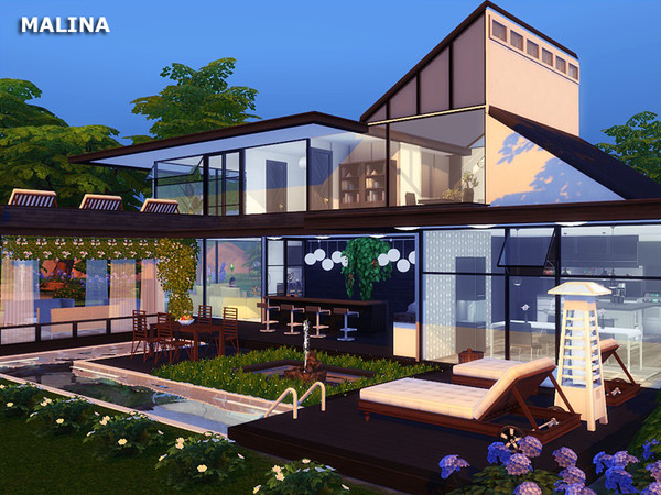 Sims 4 Malina house by marychabb at TSR