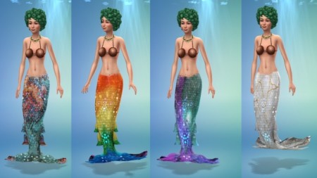 New 20 mermaid tails by Beeyu at Mod The Sims » Sims 4 Updates