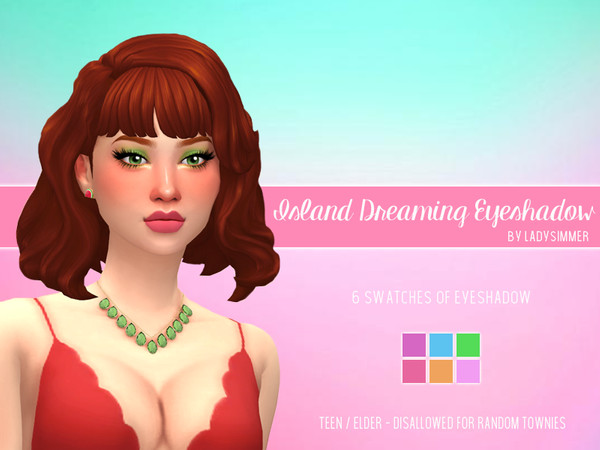Sims 4 Island Dreaming Eyeshadow by LadySimmer94 at TSR
