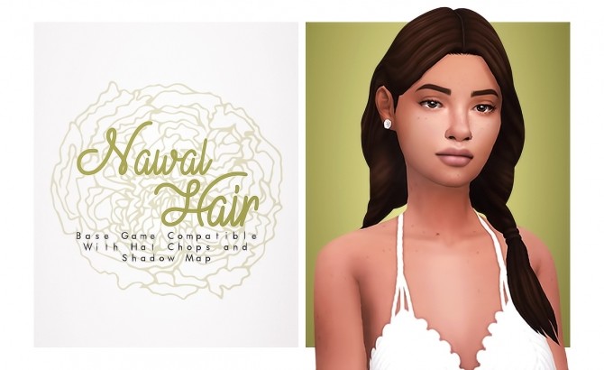 Sims 4 Nawal Hair Braids with a fun movement at Isjao – working on uni