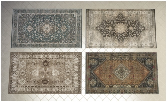 Sims 4 48 Traditional and Contemporary Rugs by sionelle at Mod The Sims
