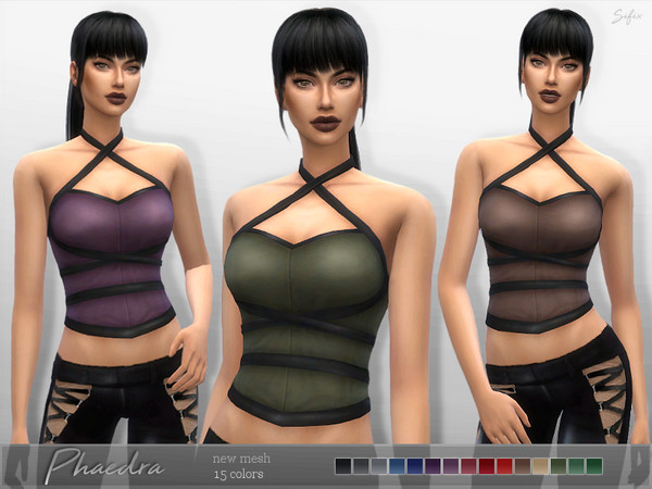 Sims 4 Phaedra Top by Sifix at TSR