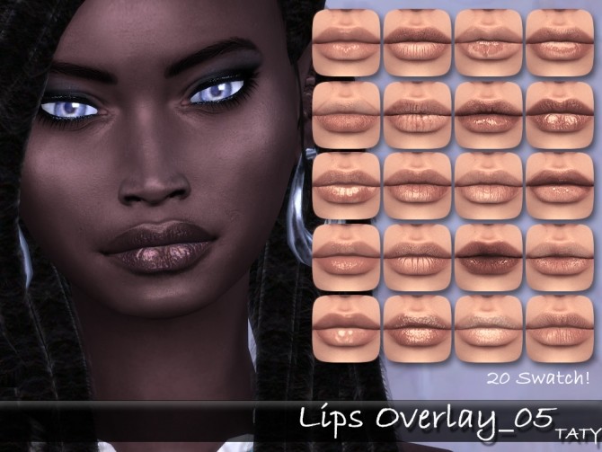 Sims 4 Lips overlay 05 at Taty – Eámanë Palantír