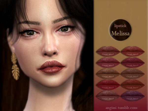 Sims 4 Melissa lipstick by ANGISSI at TSR