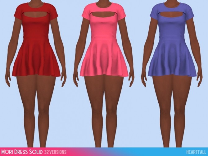 Sims 4 Mori dress pattern at Heartfall