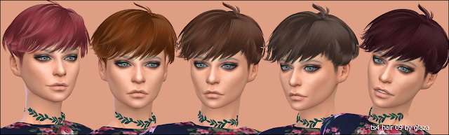 Sims 4 Hair 09 at All by Glaza