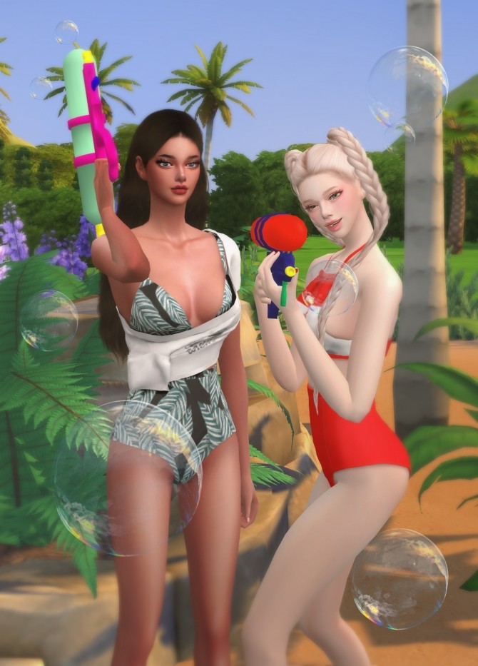 Sims 4 Halter Neck & T set swimsuits at NEWEN
