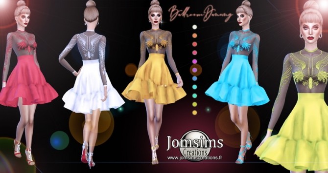 Sims 4 BALLROOM DANCING dress at Jomsims Creations