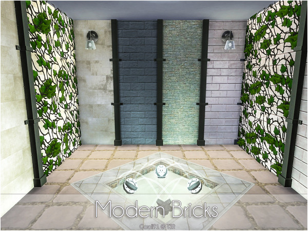 Sims 4 Modern Bricks by Caroll91 at TSR