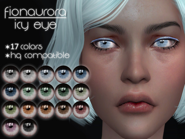 Sims 4 Icy Eyes by fionaurora at TSR