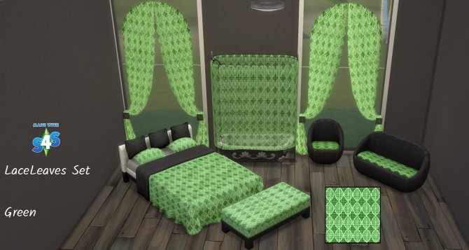 Sims 4 Lace Leaves Set 14 Colours by wendy35pearly at Mod The Sims