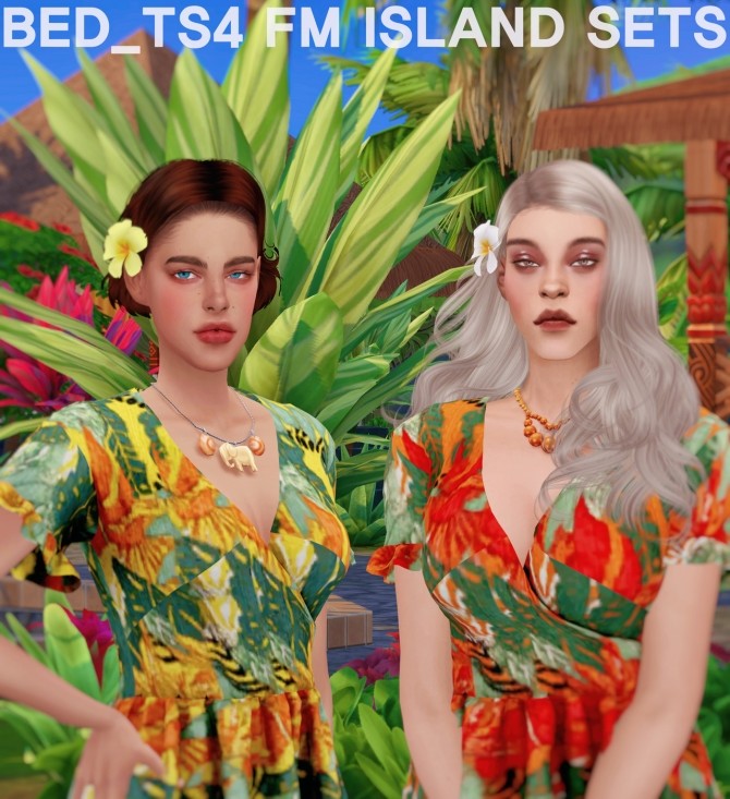 Sims 4 FM island sets at Bedisfull – iridescent