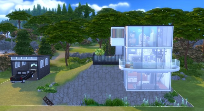 Sims 4 Hanging House by valbreizh at Mod The Sims
