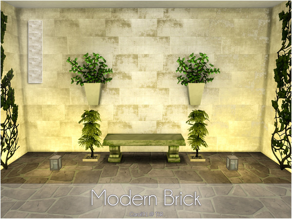 Sims 4 Modern Bricks by Caroll91 at TSR