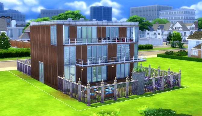 Sims 4 Glass Palace (NO CC) by valbreizh at Mod The Sims