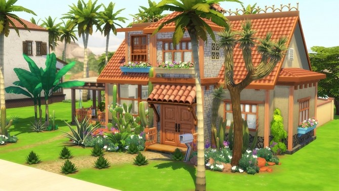 Sims 4 Palm Lodge by Cassie Flouf at L’UniverSims