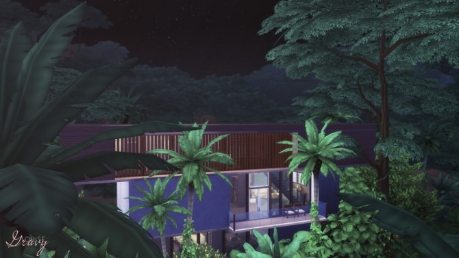 Sims 4 Tropical Modern Villa CC Free at GravySims