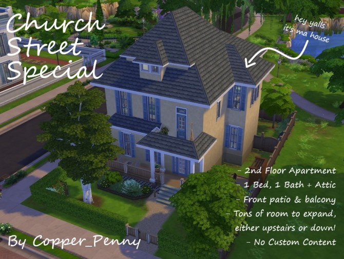 Sims 4 Church Street Special house by Copper Penny at Mod The Sims