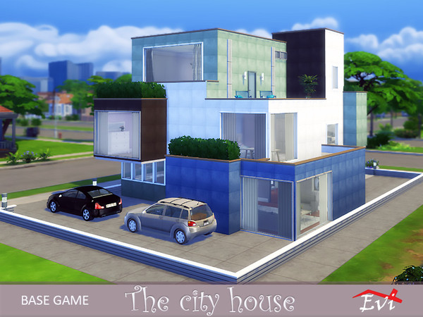Sims 4 The city house by evi at TSR
