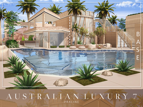 Sims 4 Australian Luxury 7 villa by Pralinesims at TSR